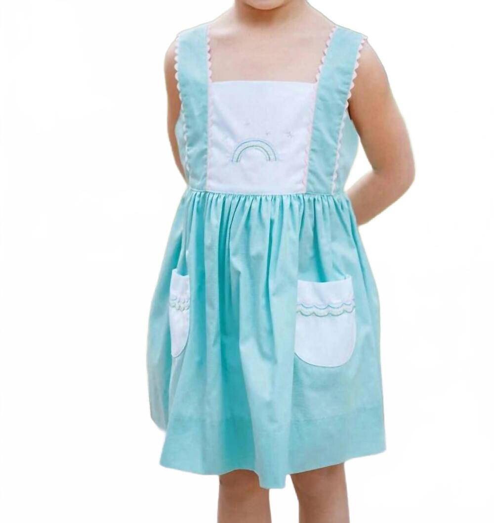 NEW THE PROPER PEONY mariana rainbow dress in mint